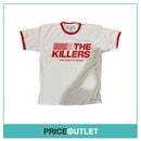 the killers - imploding mirage white tee with red trim (small)