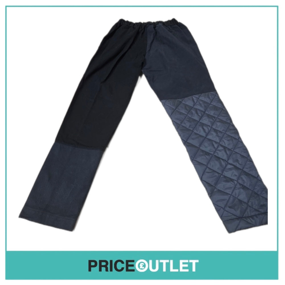 Lavenham - patchwork worker trousers in black (medium)