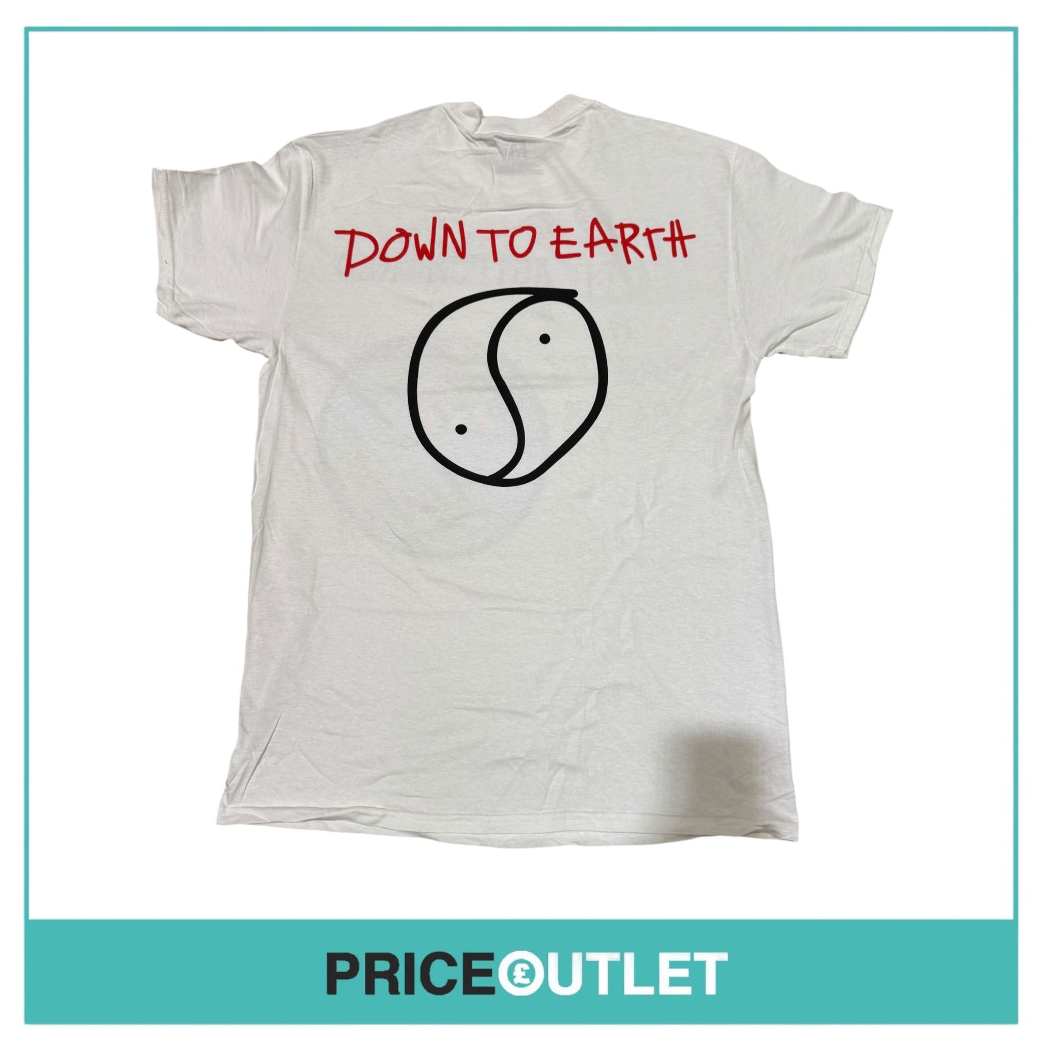 Travis scott - Astroworld Europe 2018 tour - put on a happy face - white t-shirt (small)