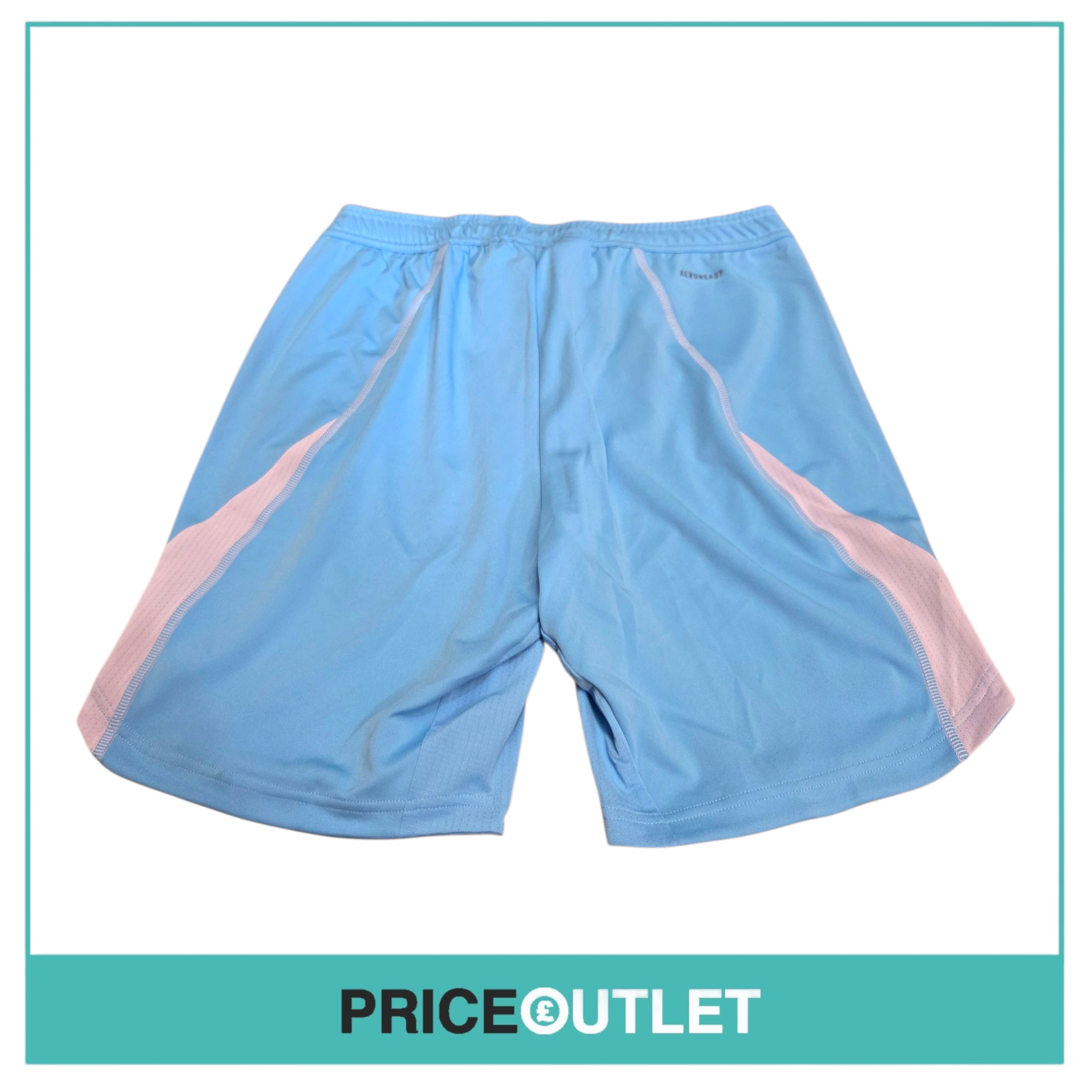 Leeds United football club - light blue goal keepers shorts (xl)