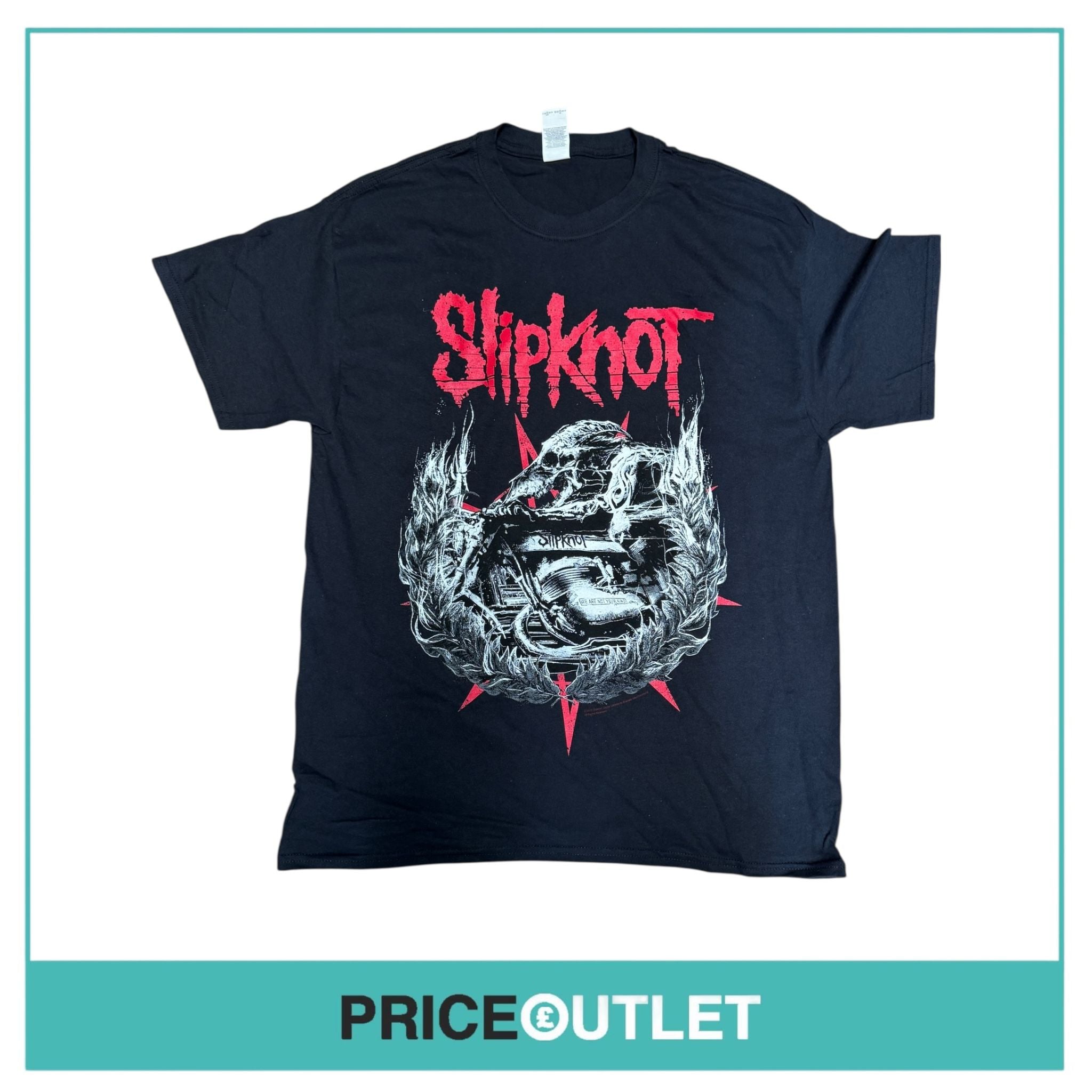 Slipknot 15th june 2019 black tee (large)