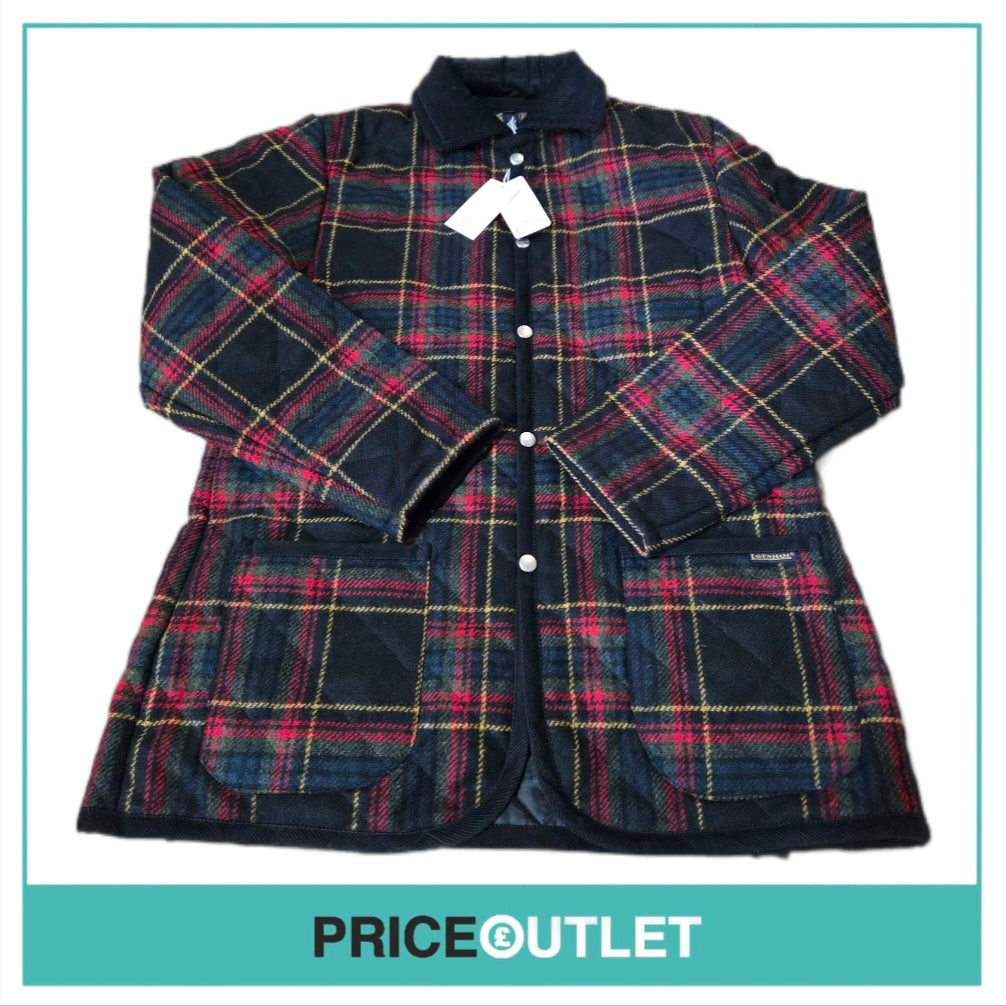 Lavenham - checkered wool coat (large)