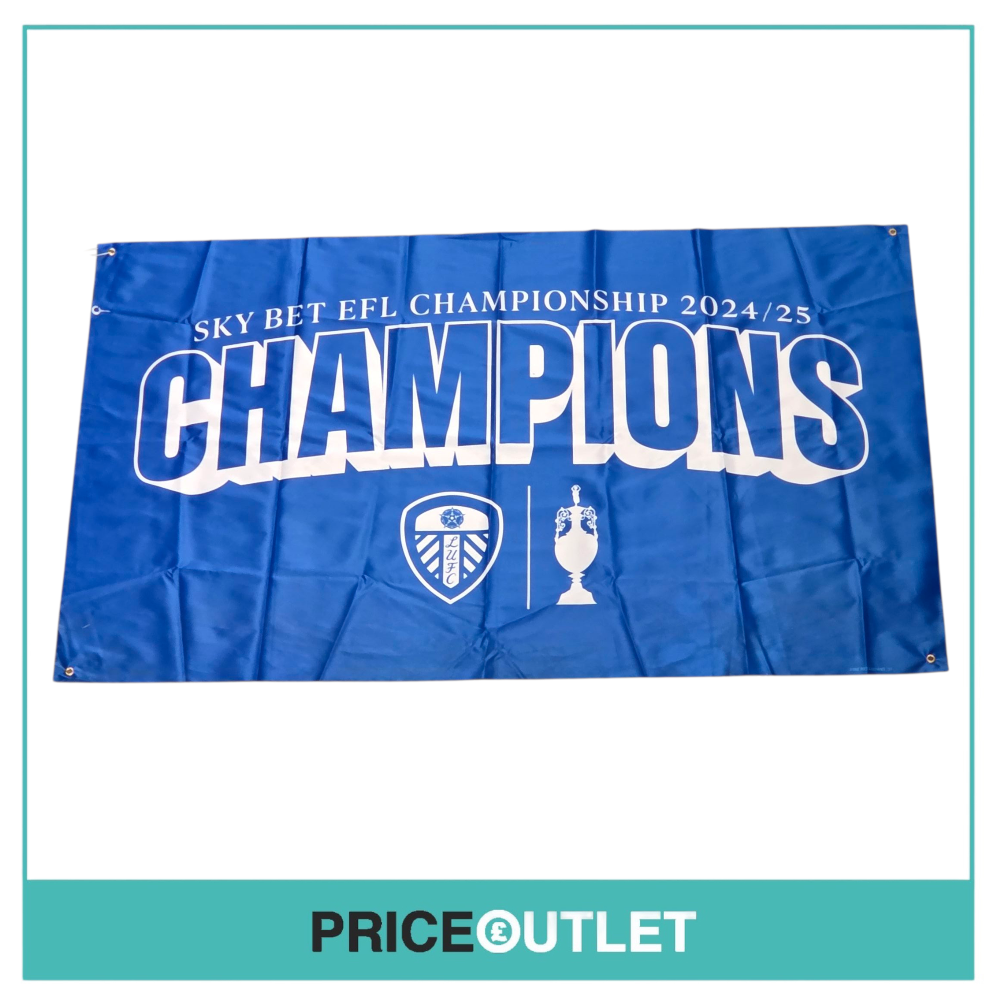 Leeds United football - sky bet championship 24-25 large banner