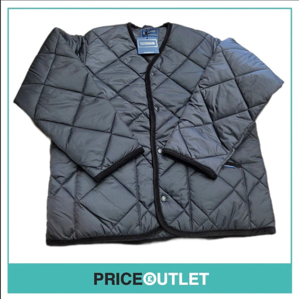 Lavenham - black quilted coat (medium)