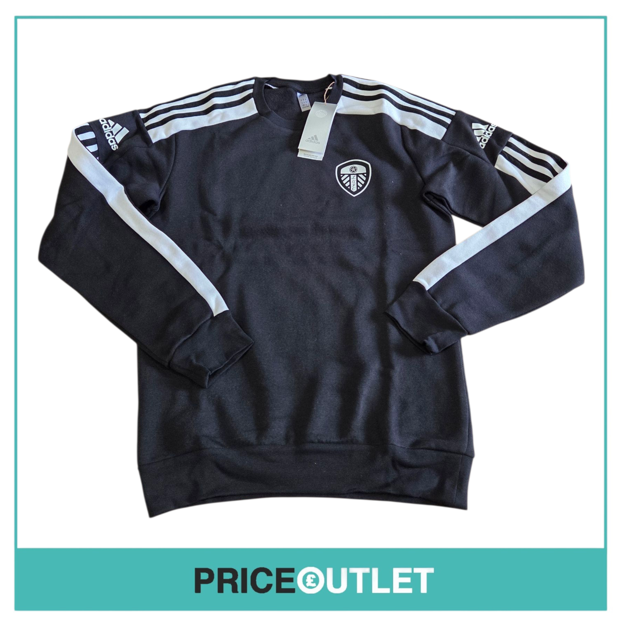 Leeds United football club - black sweatshirt (xs)