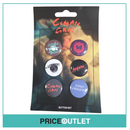 Conan grey. Set of 6 button badges