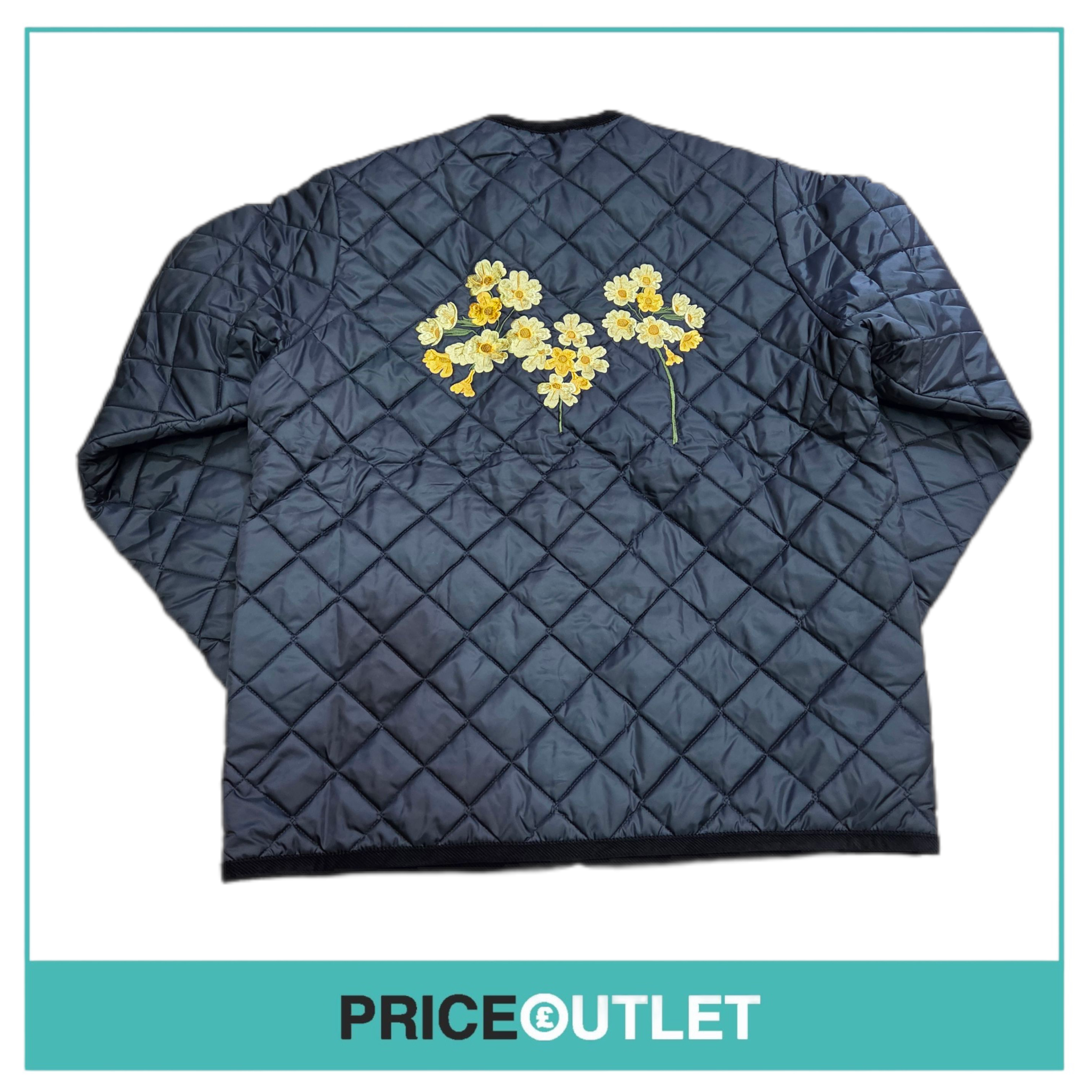 Lavenham - black jacket with yellow flowers on the back (xl)