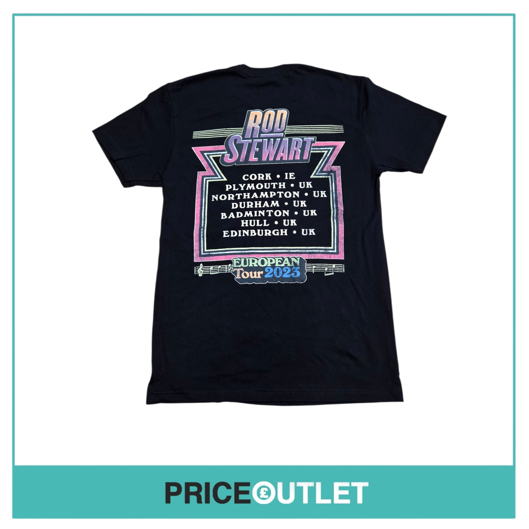 Rod stewart - european tour 2023 tshirt (size s)