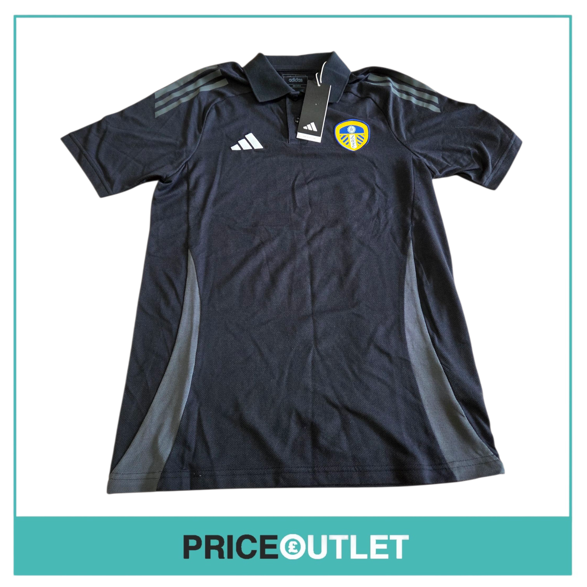 Leeds United football club - black polo (small)