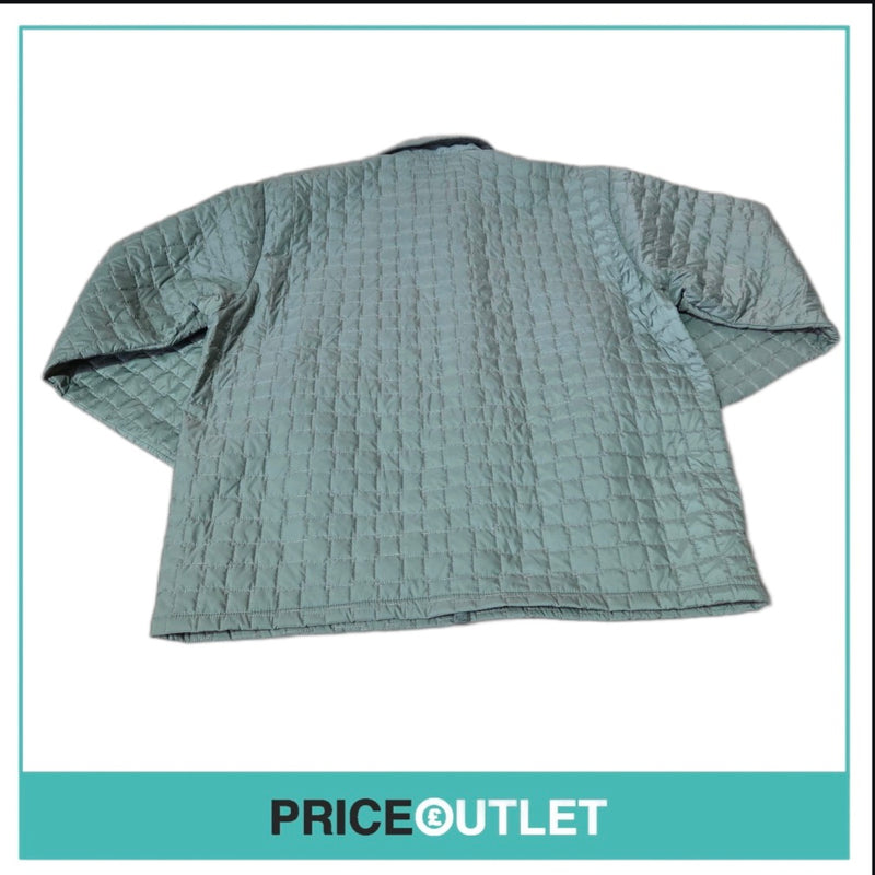 Lavenham - quilted jacket in seaspray green (large)