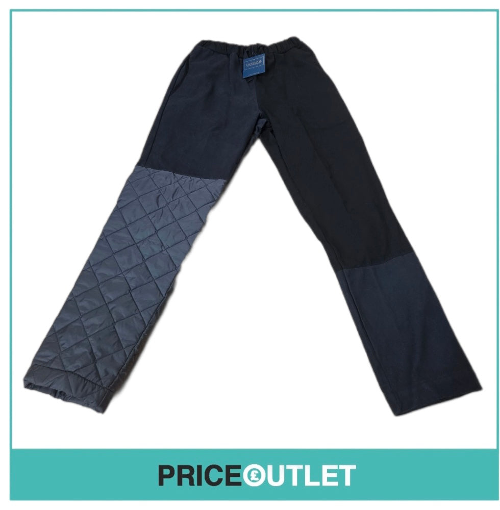 Lavenham - patchwork worker trousers in black (medium)