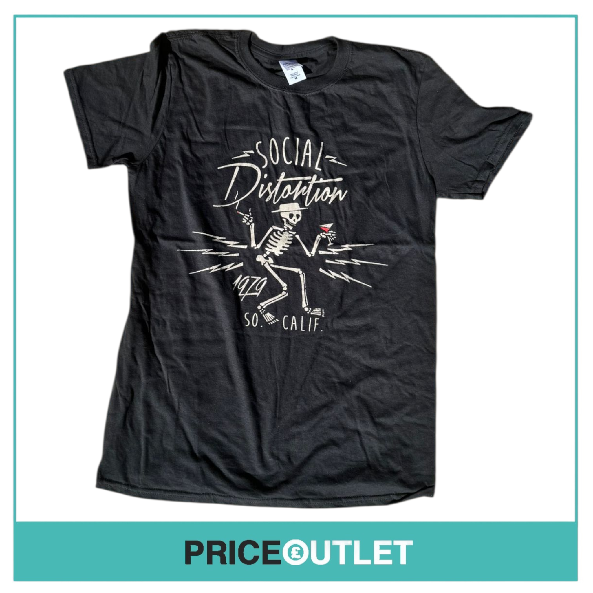 Social distortion - 1974 so.calif skeleton t-shirt (xl)