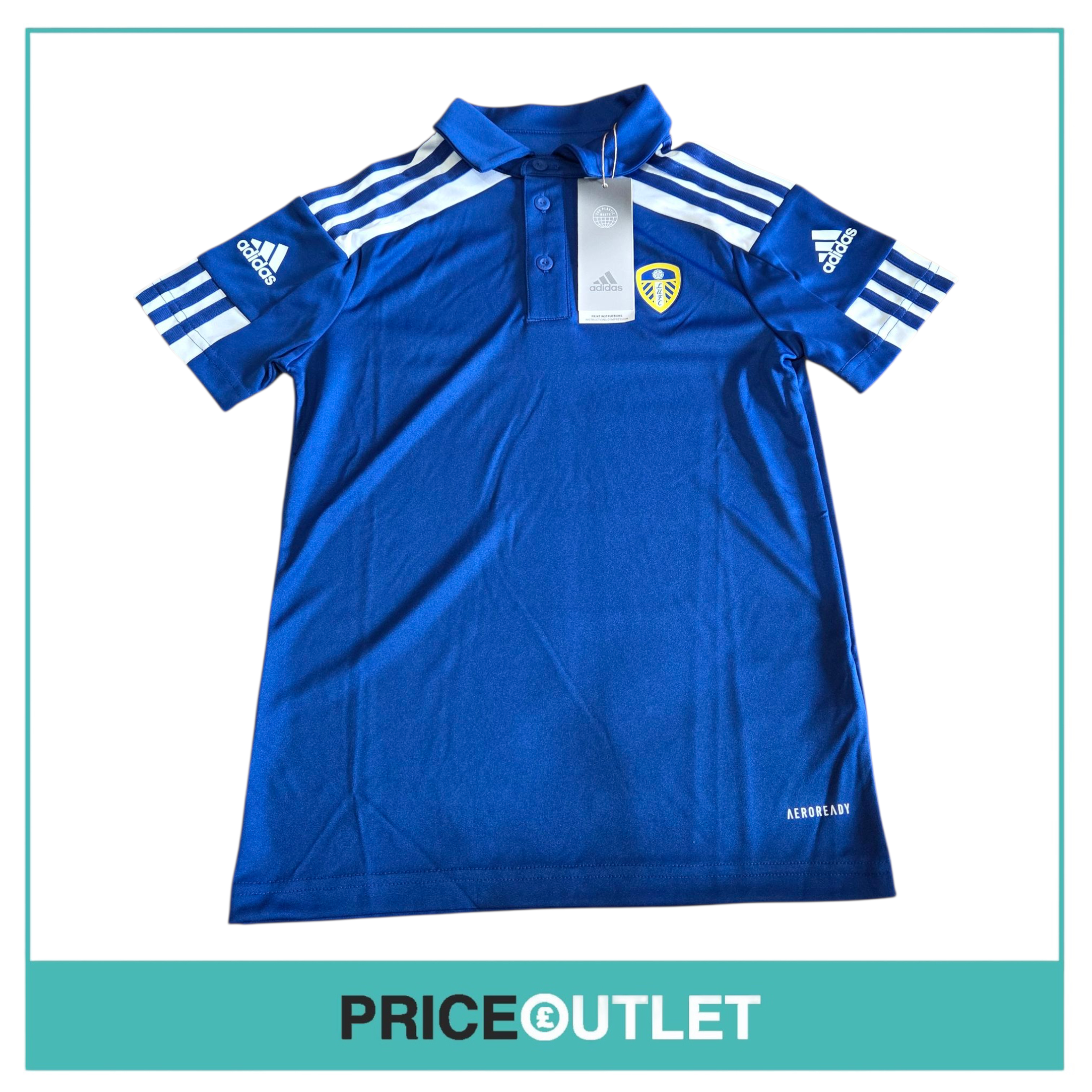 Leeds United football club - Blue polo (9-10 years)