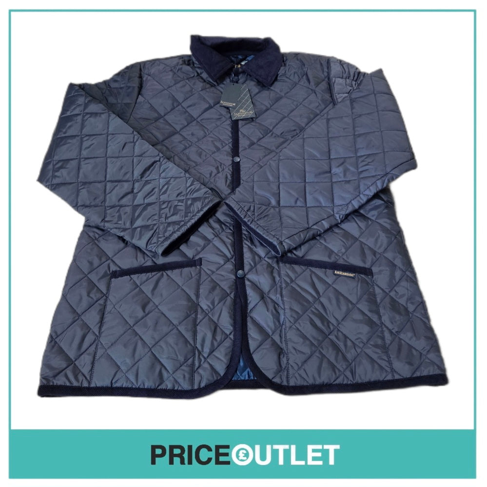 Lavenham - blue quilted men's coat (xxl)