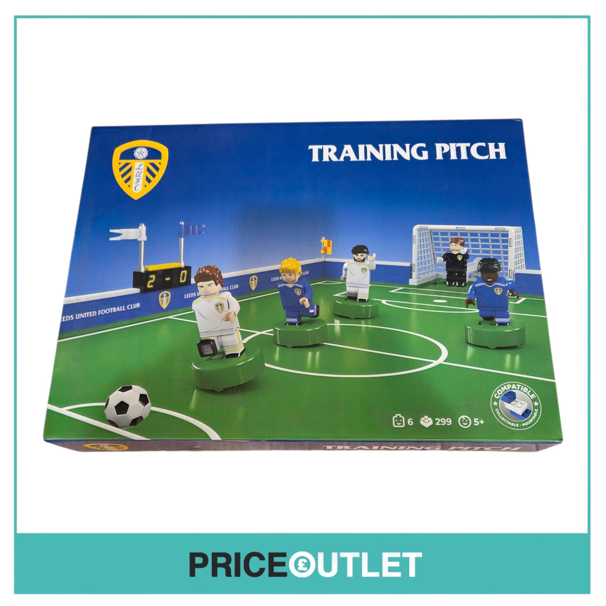 Leeds united football club - training pitch (299 piece with 6 figures)