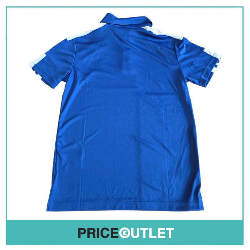 Leeds United football club - kids blue polo (11-12 years)