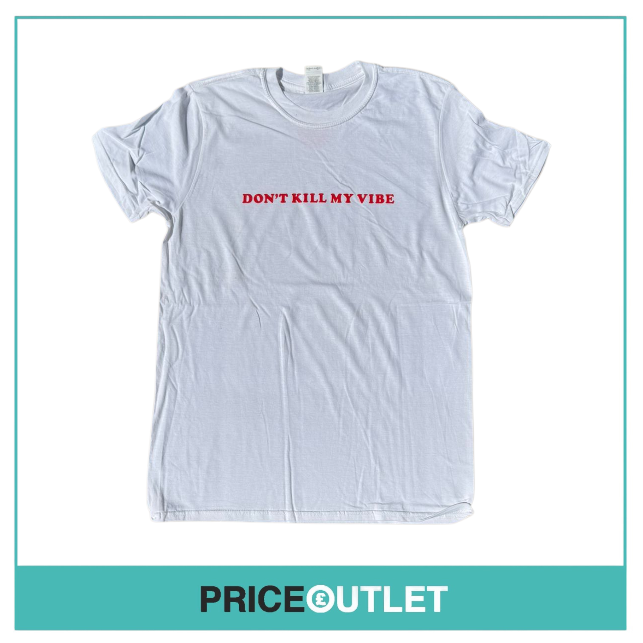 Sigrid - don't kill my vibe - white t-shirt (medium)