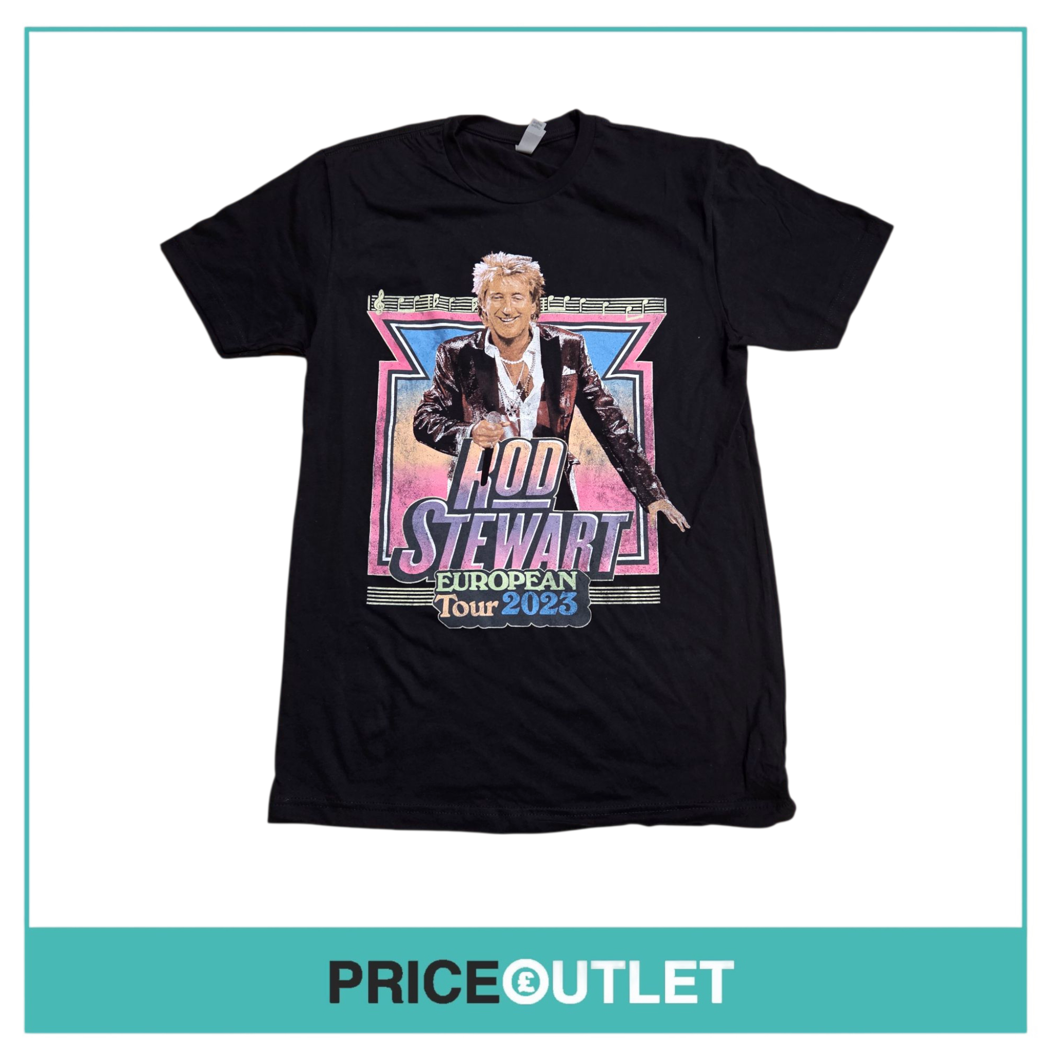 Rod stewart - european tour 2023 tshirt (size s)