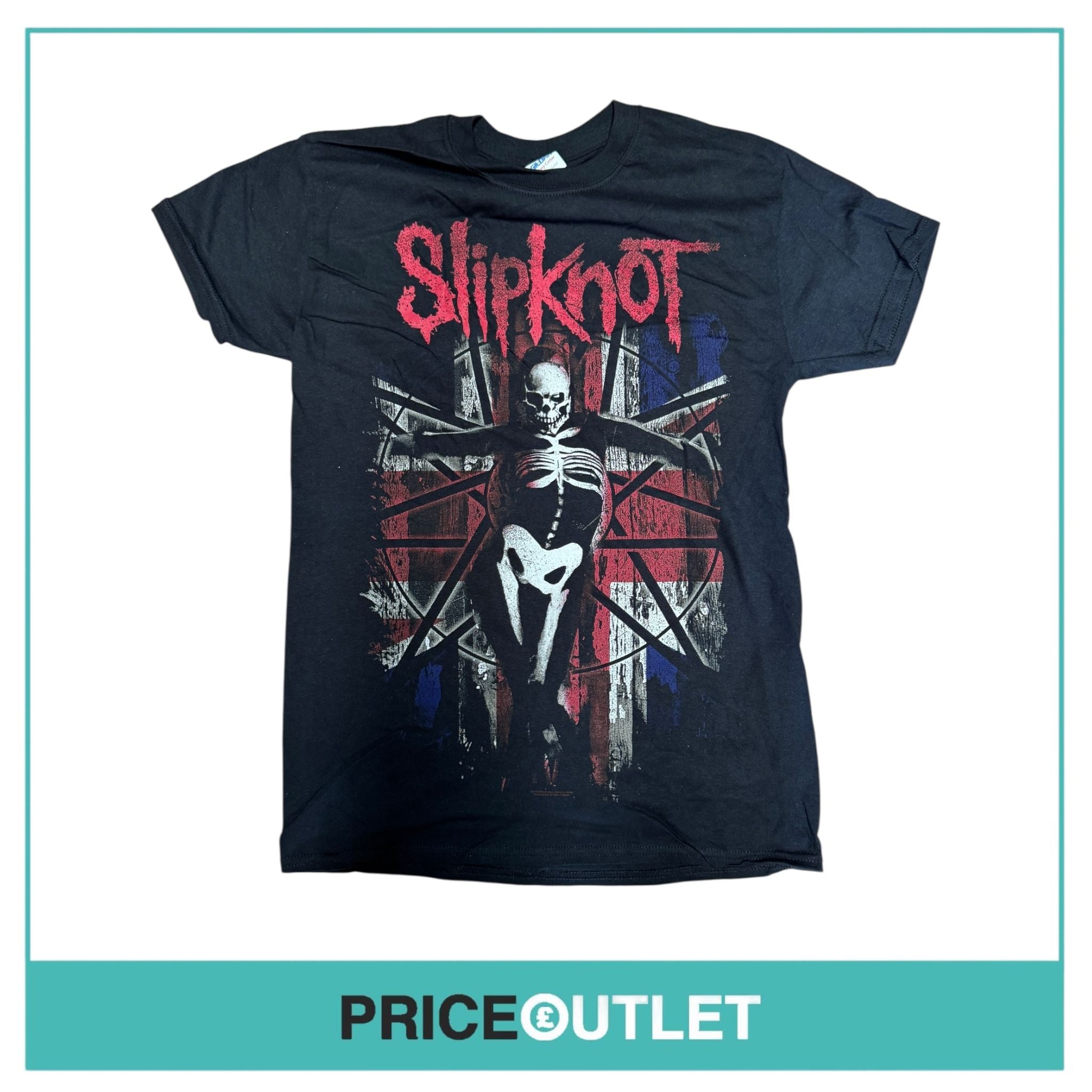 Slipknot donington uk 2015 black tee (small)