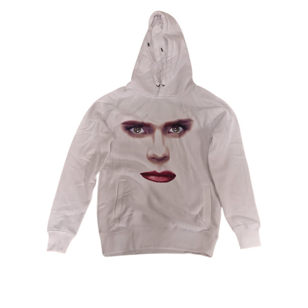 Paloma faith - eyes open white hoodie (large)