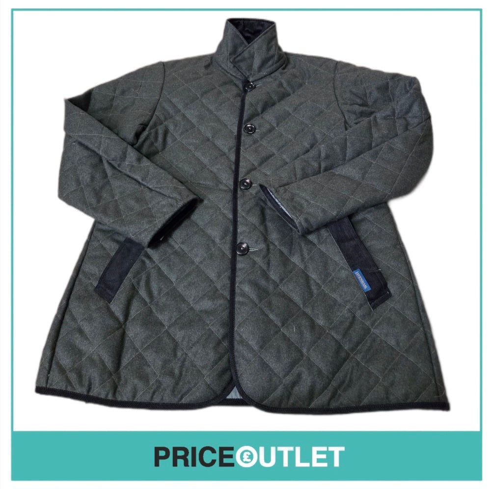 Lavenham - olive green men's coat (large)