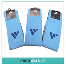 Leeds United football club - 3 pairs of blue football socks (large)