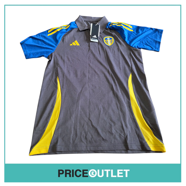 Leeds United football club - grey & blue polo (medium)