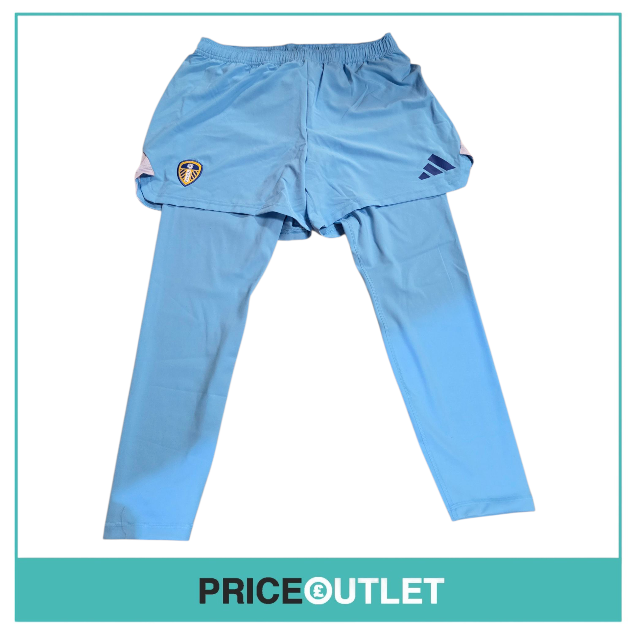 Leeds United football club - blue tight / shorts (xl)