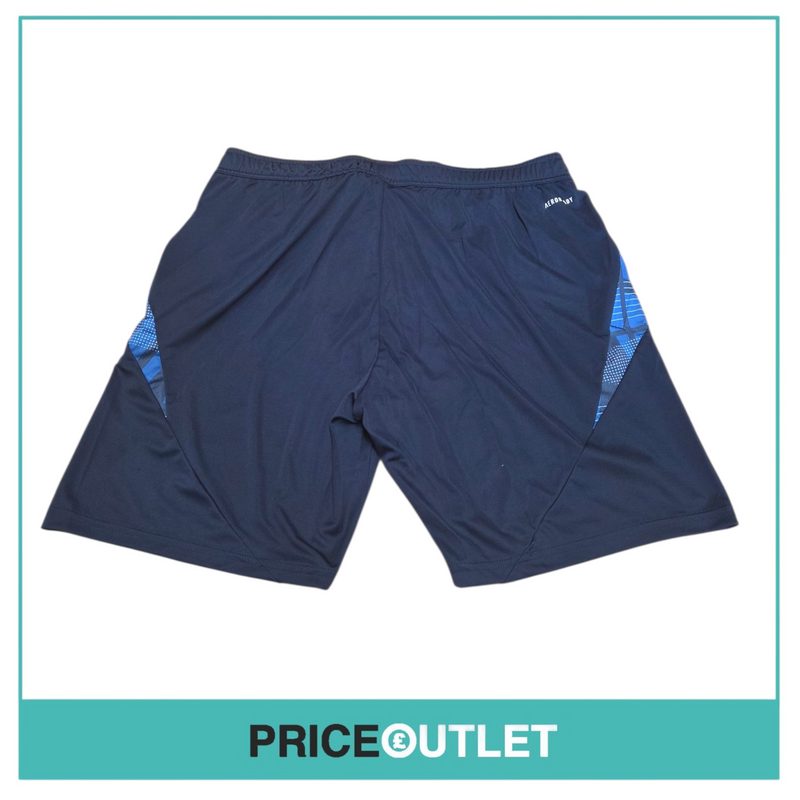 Leeds United football club - blue training shorts (13-14 years)