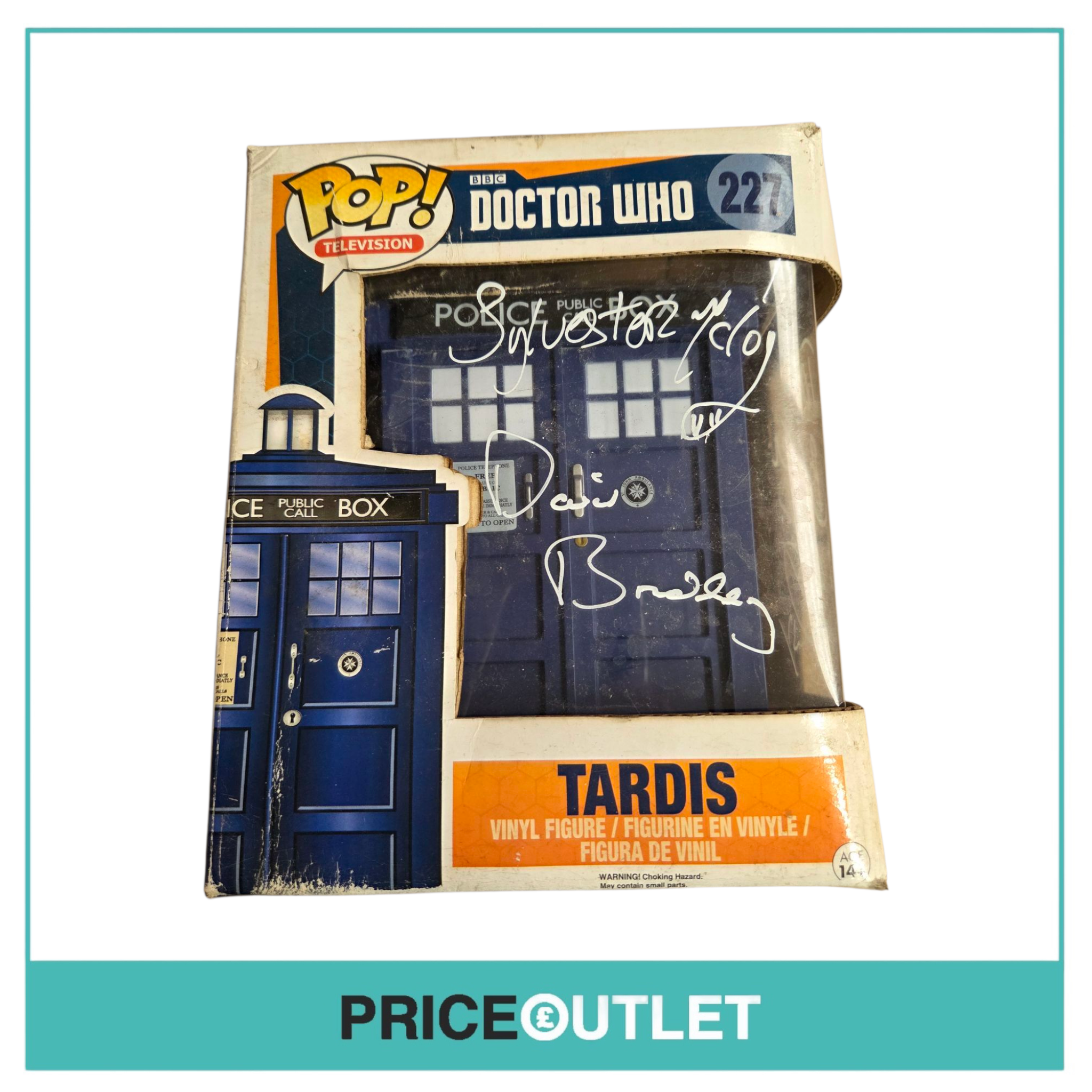 Funko signed Doctor Who Tardis