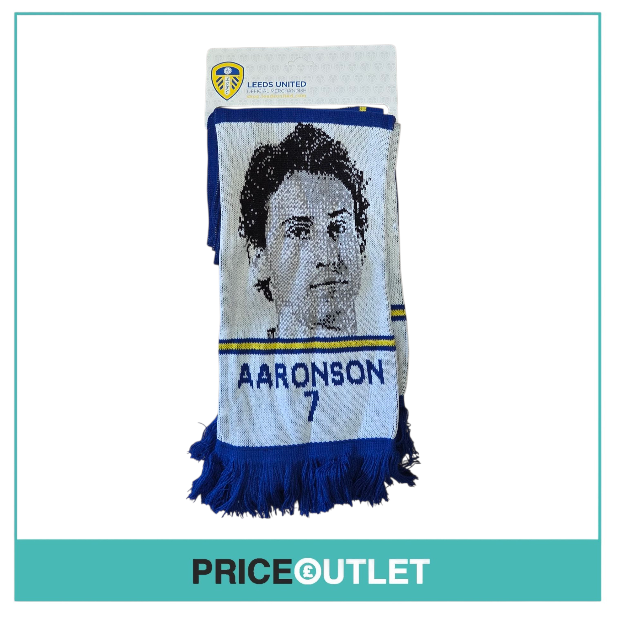 Leeds united football club - Aaronson 7 scarf