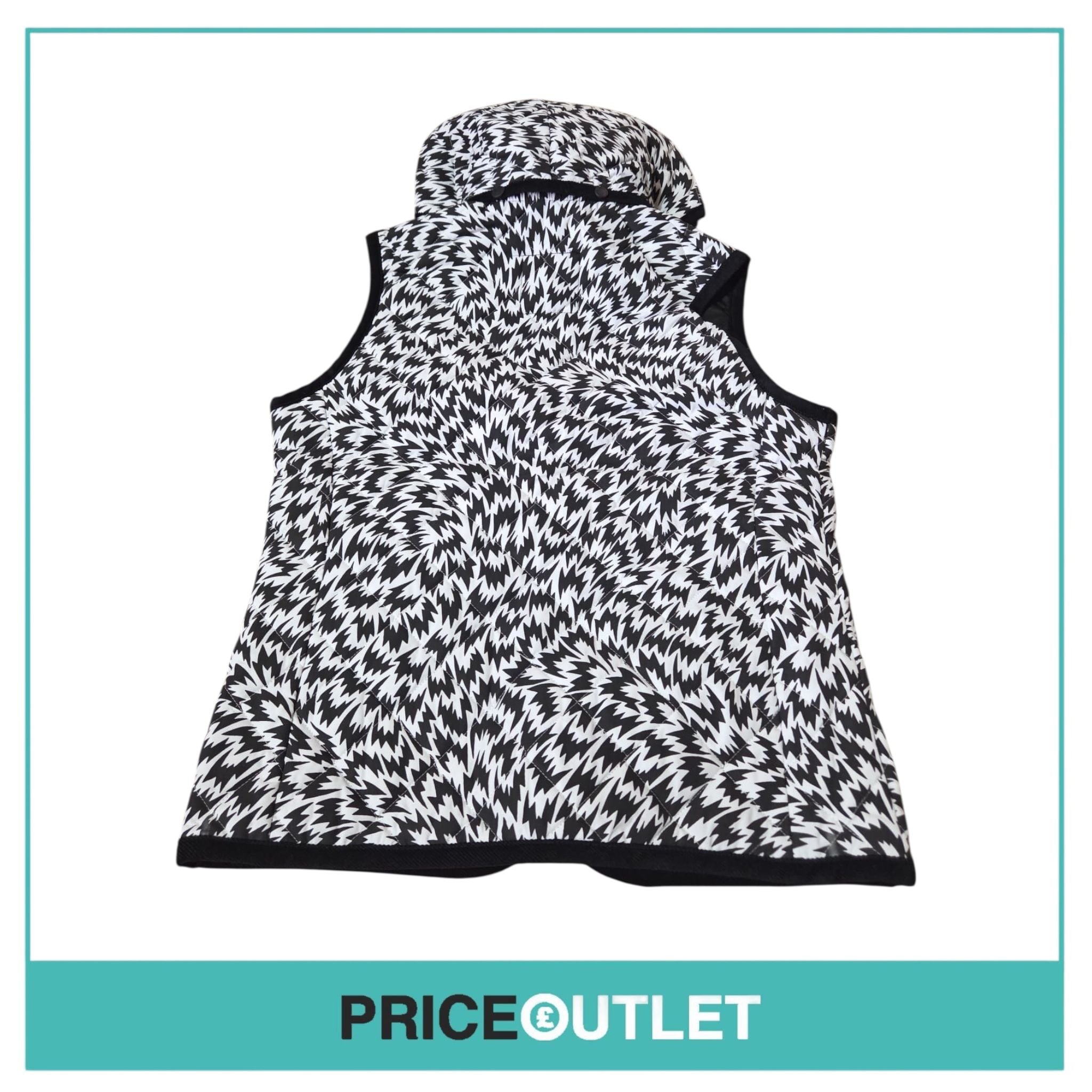 Lavenham - men's mackfield black flash gilet with removable  hood (large)