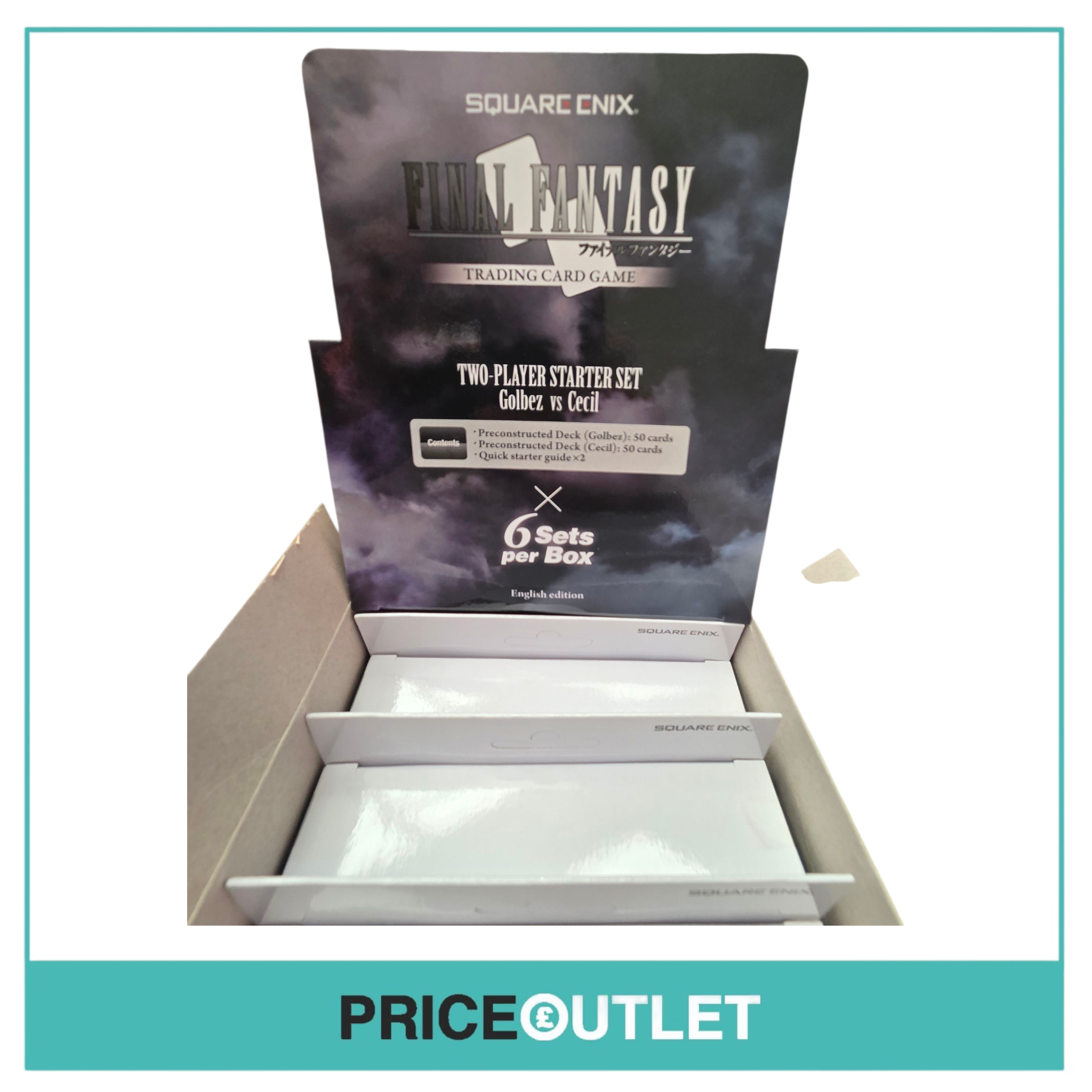 FINAL FANTASY TRADING CARD GAME: golbez vs cecil english (6 pack)