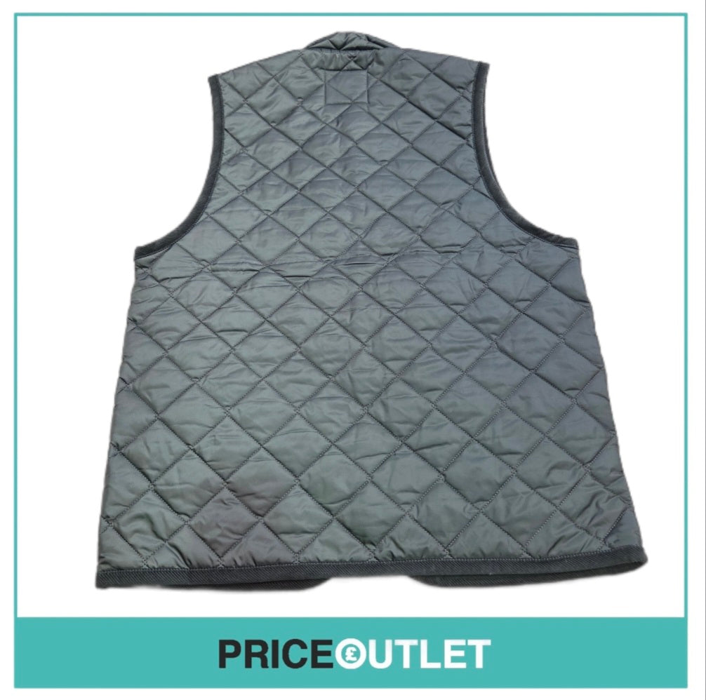 Lavenham - green quilted gilet (m)