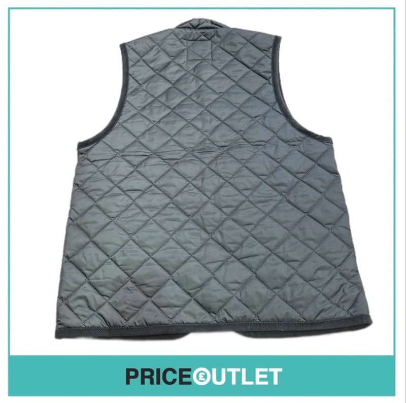 Lavenham - green quilted gilet (m)