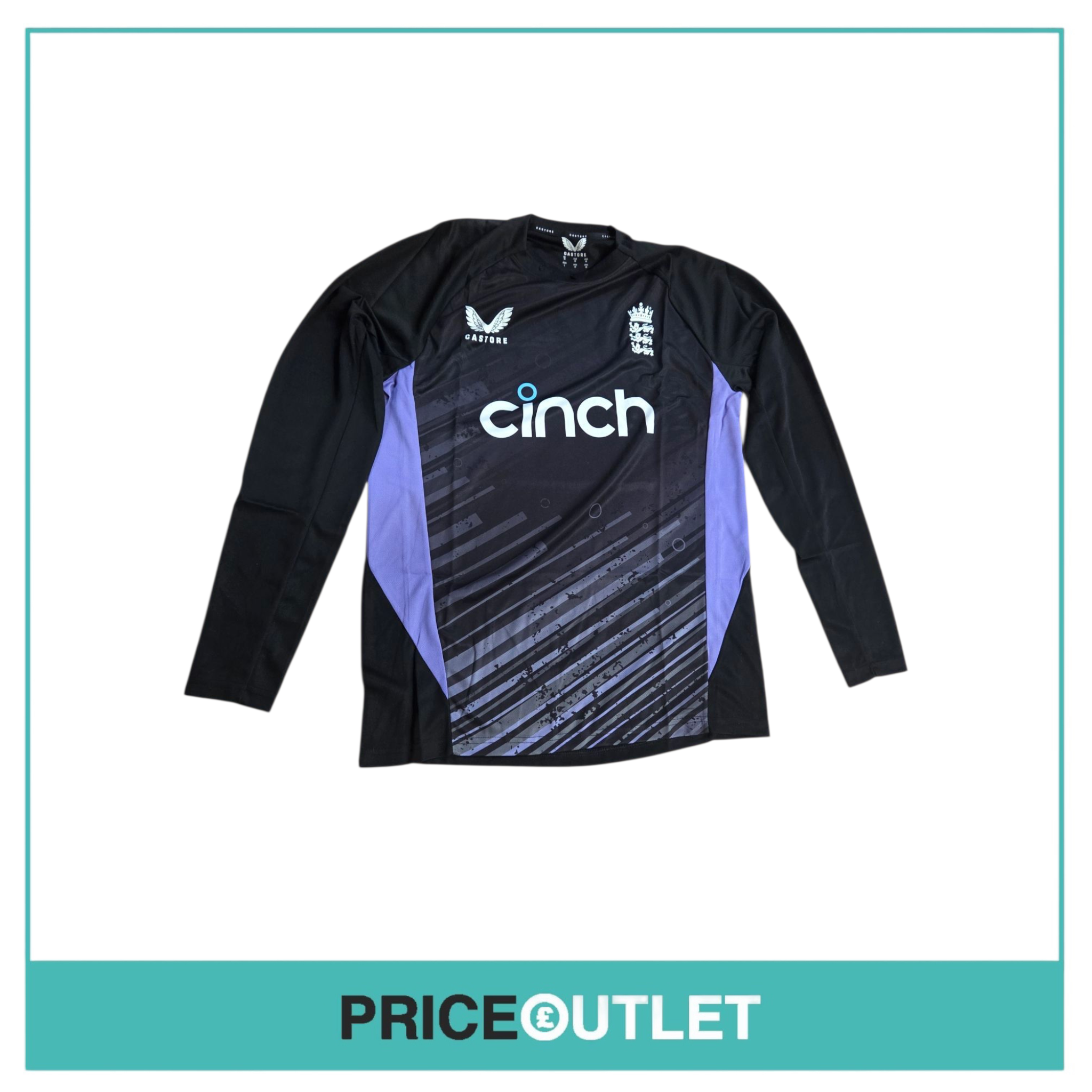 Castore England cricket. Ecb training long sleeve tee Size uk small