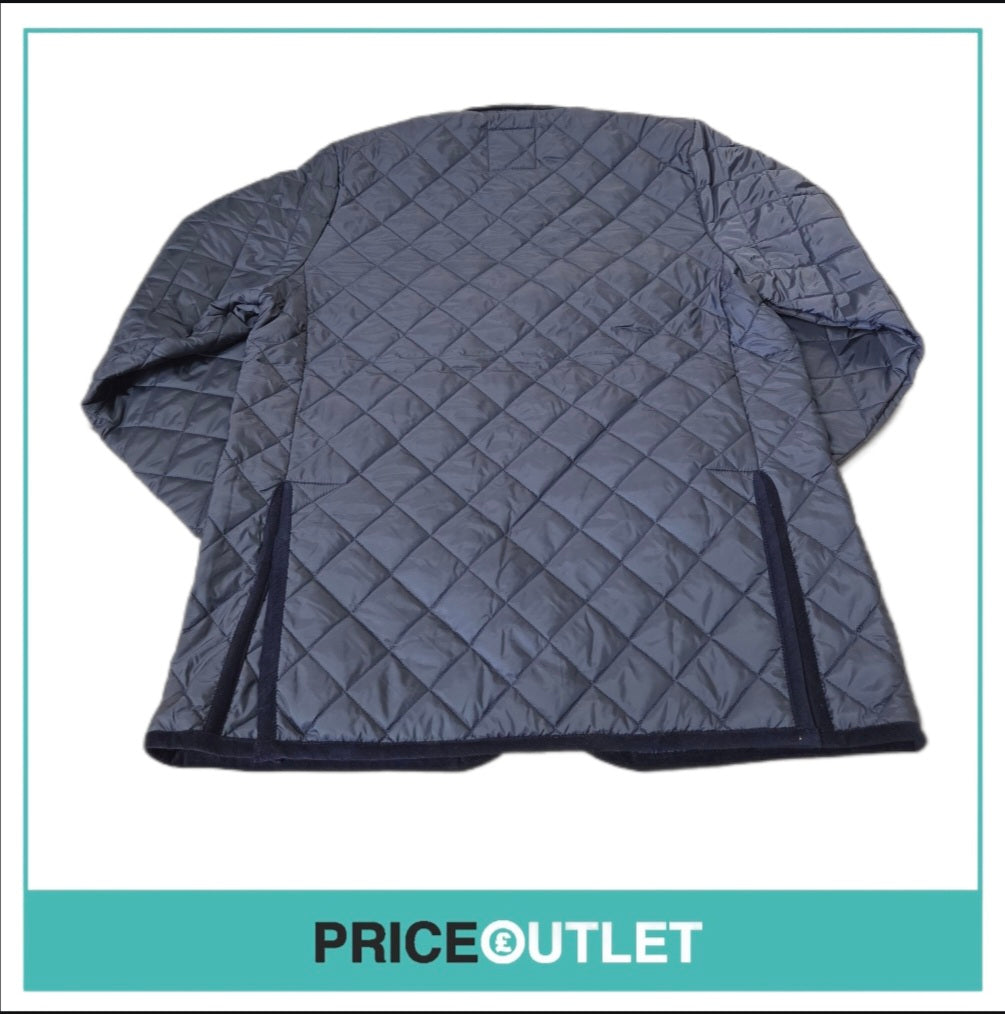 Lavenham - blue quilted men's coat (xxl)