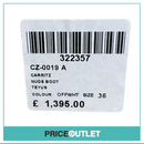 Carritz - Nude Teyus Boot 'Off-White' - Size 36 - Slight Marks on Shoes