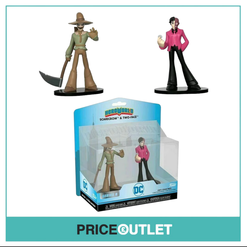 Funko - Scarecrow & Two-Face - Heroworld - Brand New
