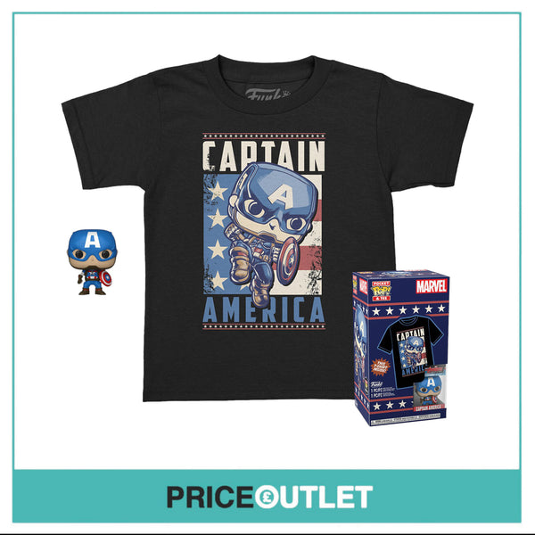 Funko Pocket Pop! & Tee - Marvel: Captain America