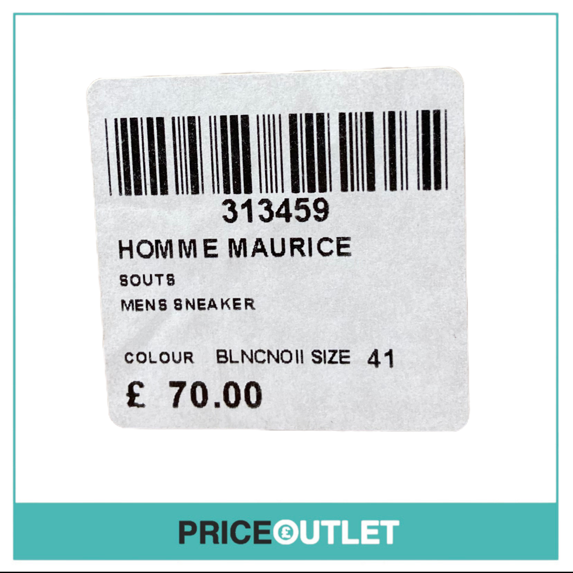 Souts - Homme Maurice Men's Sneakers 'Black & White' - BRAND NEW