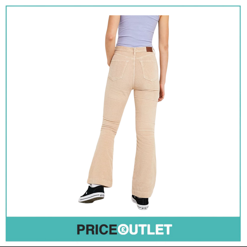 BDG Ecru Corduroy Flare Jeans - W24 L30 - BRAND NEW WITH TAGS