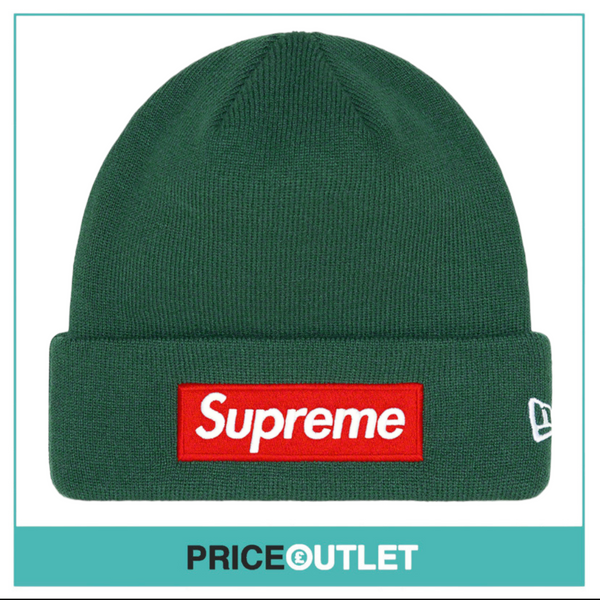 Supreme - New Era Logo Beanie 'Dark Pine'