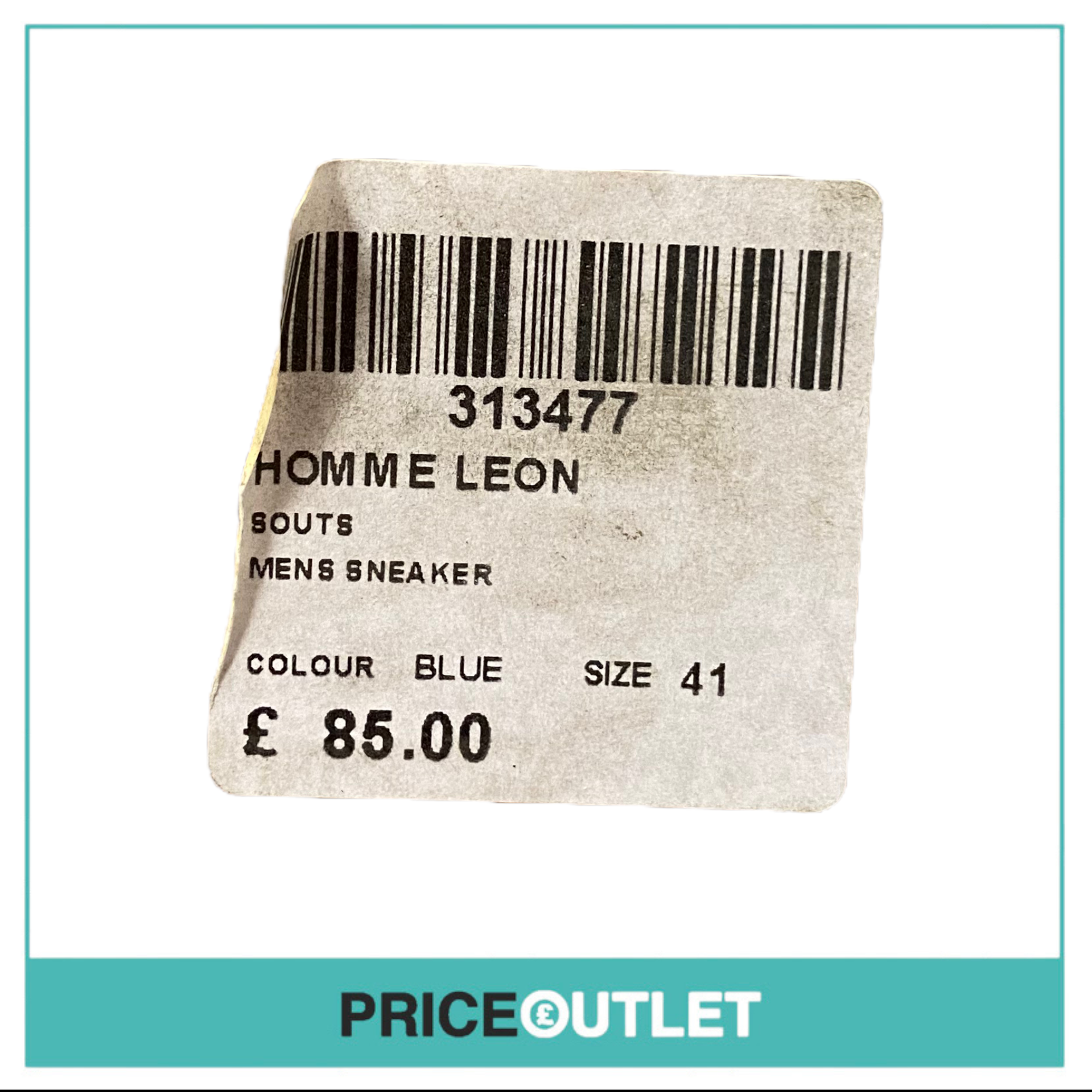 Souts - Homme Leon Men's Sneakers 'Blue' - Size 41 - BRAND NEW