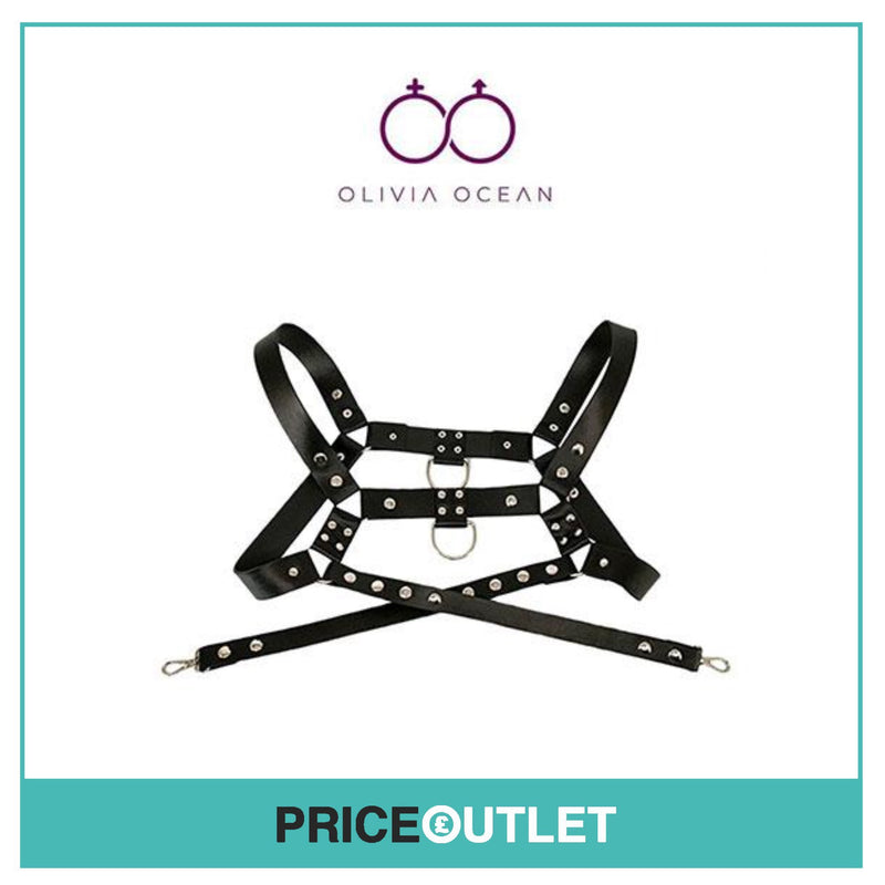 Men Adjustable PU Leather Body Chest Harness Belt Shoulder Bondage Buckle Strap