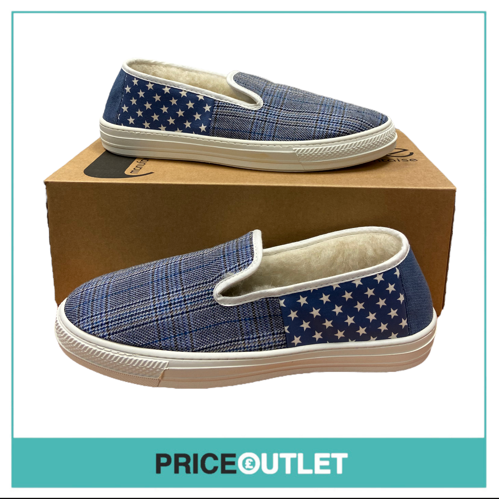 Souts - Homme Leon Men's Sneakers 'Blue' - Size 41 - BRAND NEW