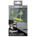 Monster - iSport Intensity - In Ear Bluetooth Headphones - Green - Brand New Sealed
