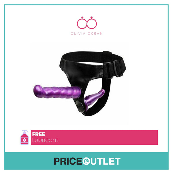 Strap on Dildo Double Ended Sex Toy with Harness Lesbian