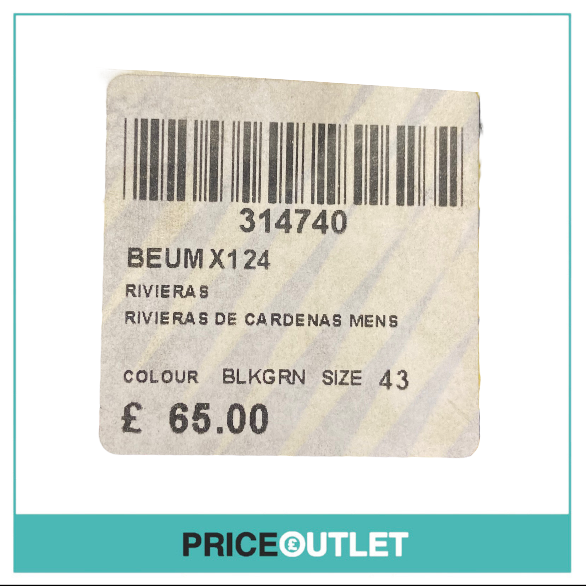 Rivieras - Rivieras De Cardenas Mens 'Black/Green' - Size 43 - BRAND NEW