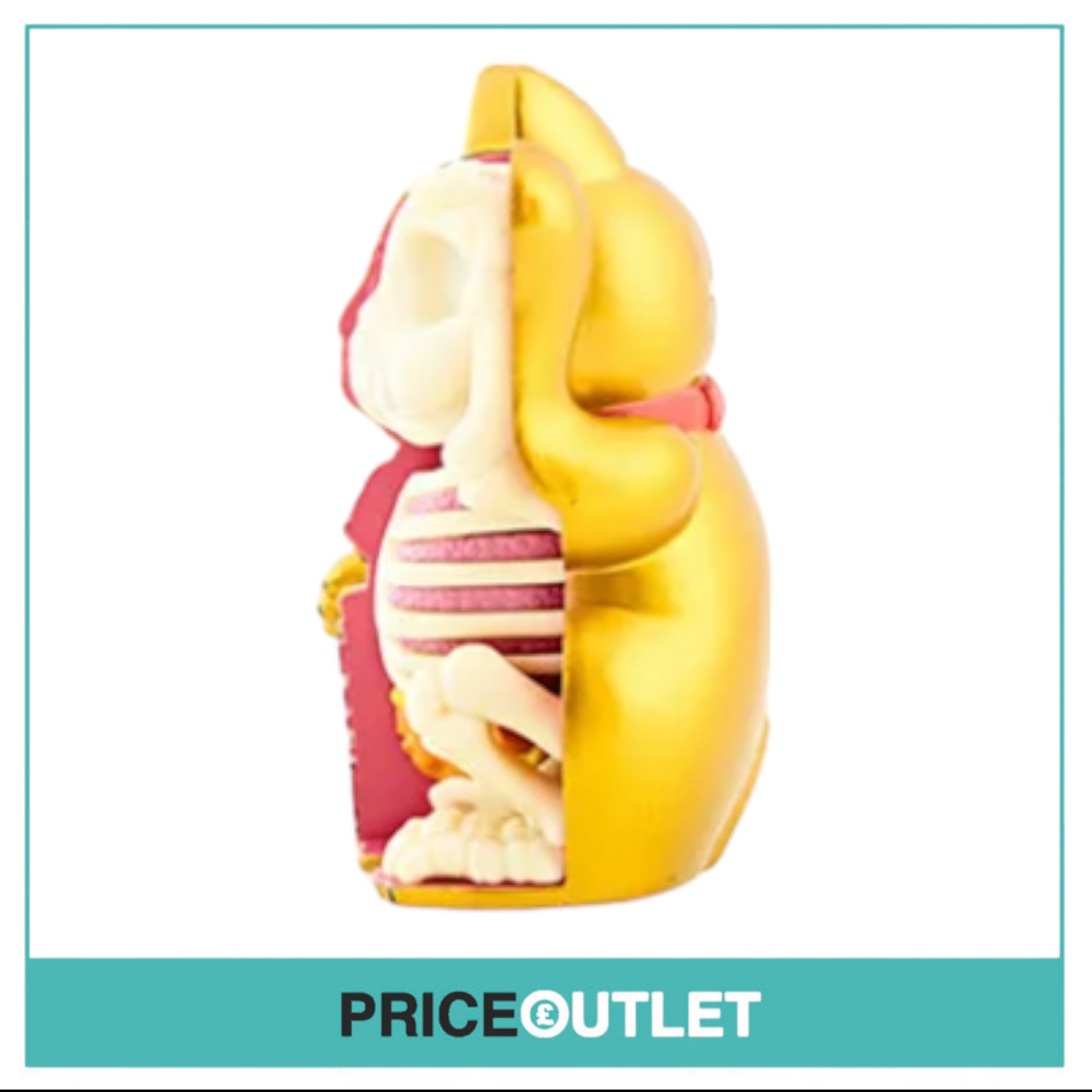 4D Half Fortune Cat Gold